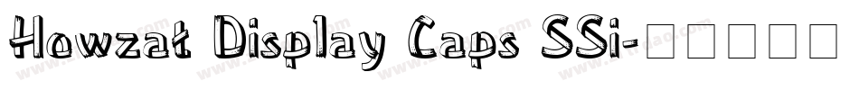 Howzat Display Caps SSi字体转换